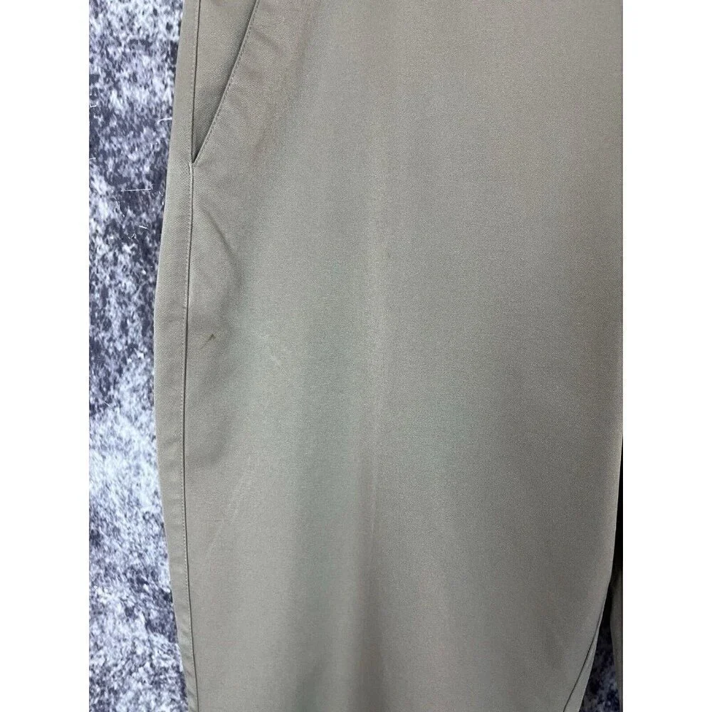 Adidas Pants Mens 34 X 32 Climalite Golf Tan Flat Front‎ Lightweight Preppy Club